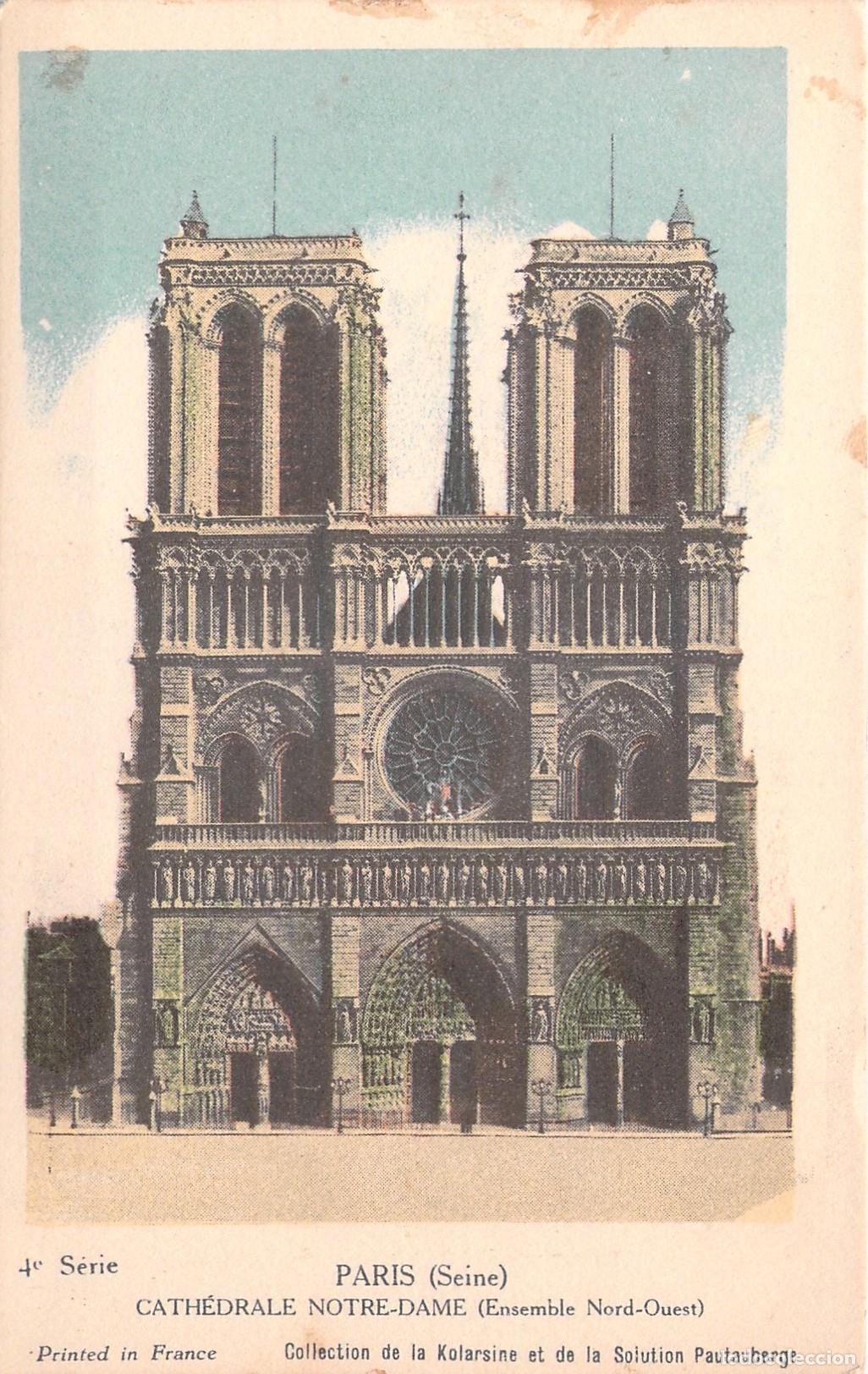 Postales: Postal de la Catedral de Notre-Dame en Par&iacute;s
