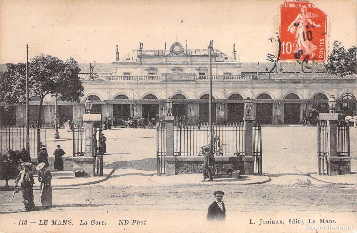 Cartes Postales: Postal de la Estaci&oacute;n de Tren de Le Mans Francia