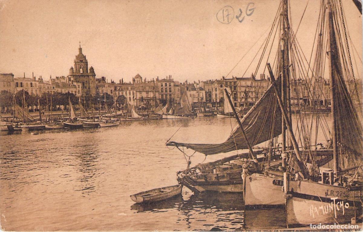 Postales: Postal del Puerto de La Rochelle y la Grosse-Horloge