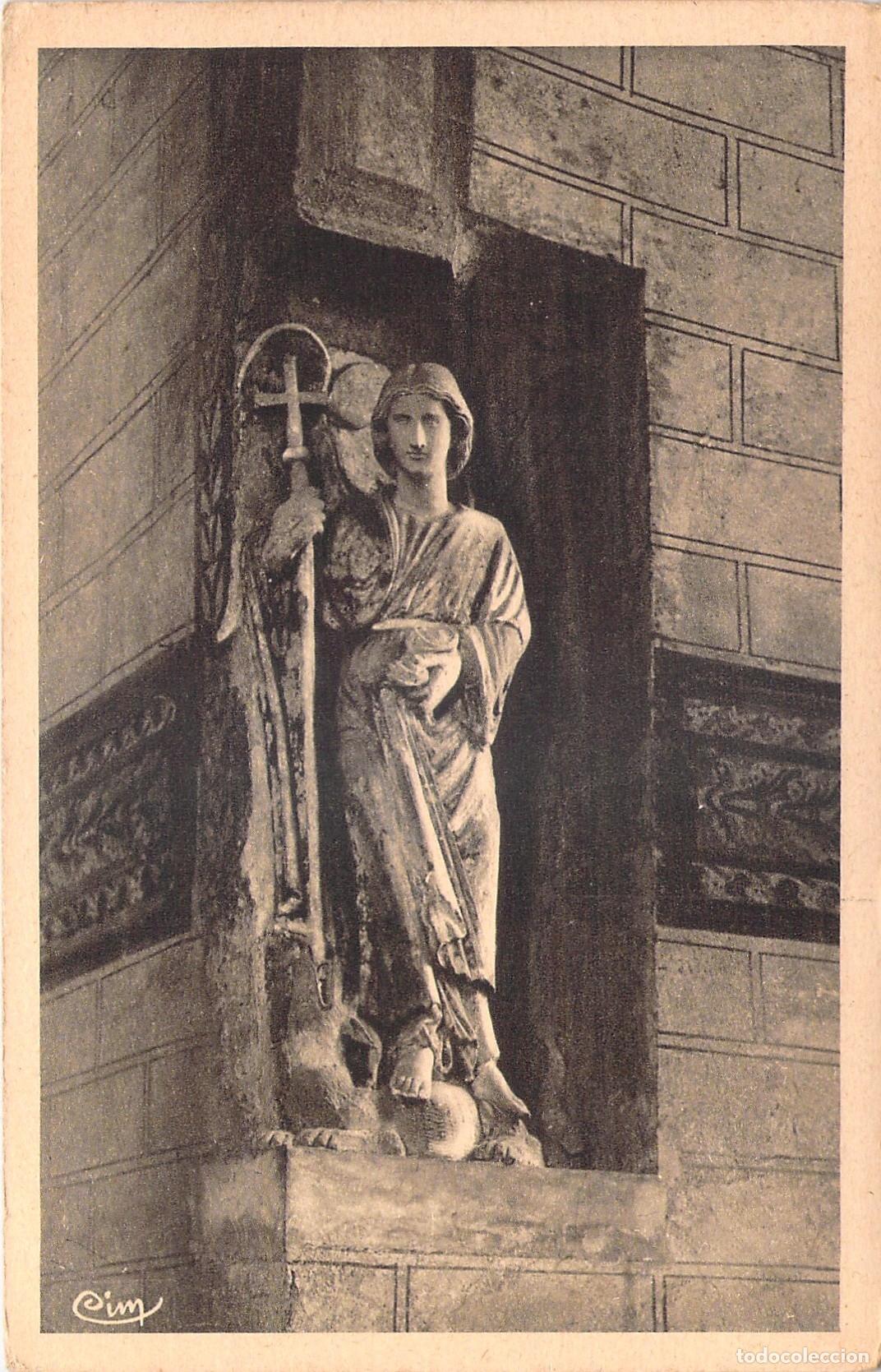 Postales: Postal de Estatua de &Aacute;ngel del Siglo XII, Saint-Savin, Francia