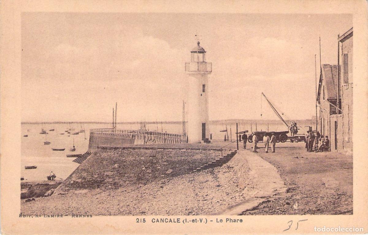 Postcards: Tarjeta Postal del Faro de Cancale en Ille-et-Vilaine Francia
