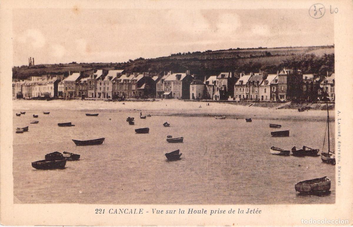 Postcards: Postal Cancale Vista de La Houle desde el Espig&oacute;n