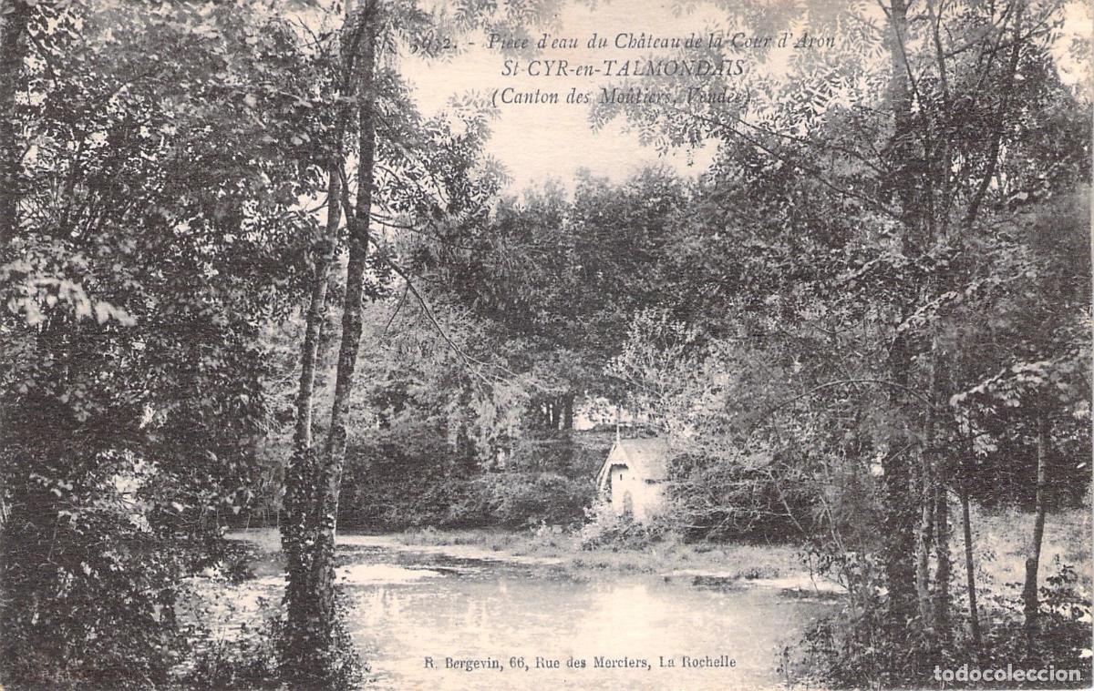 Postkarten: Postal del Estanque del Ch&acirc;teau de la Court d'Aron en Saint-Cyr-en-Talmondais