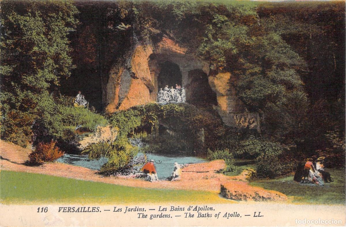 Postkarten: Postal de los Jardines de Versalles - Los Ba&ntilde;os de Apolo