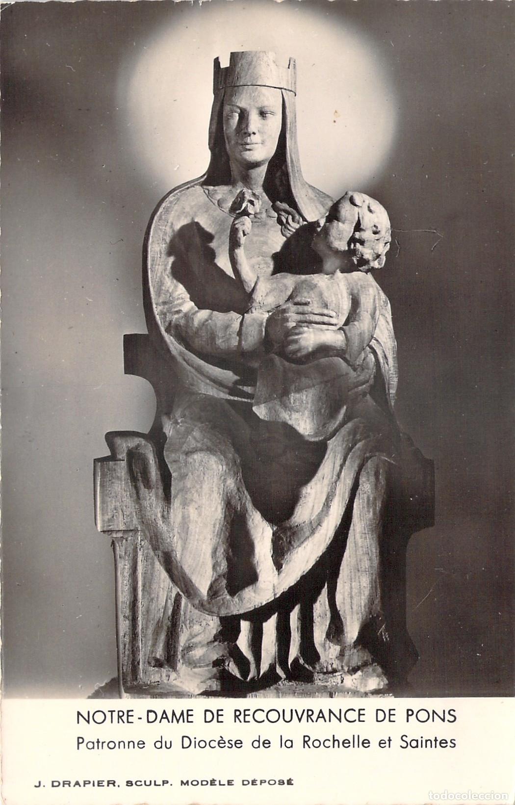 Postcards: Postal de la Estatua de Notre-Dame de Recouvrance de Pons