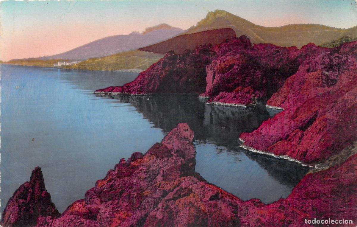 Postcards: Postal de la Costa Azul, Corniche d'Or y Rocas de Trayas, Francia