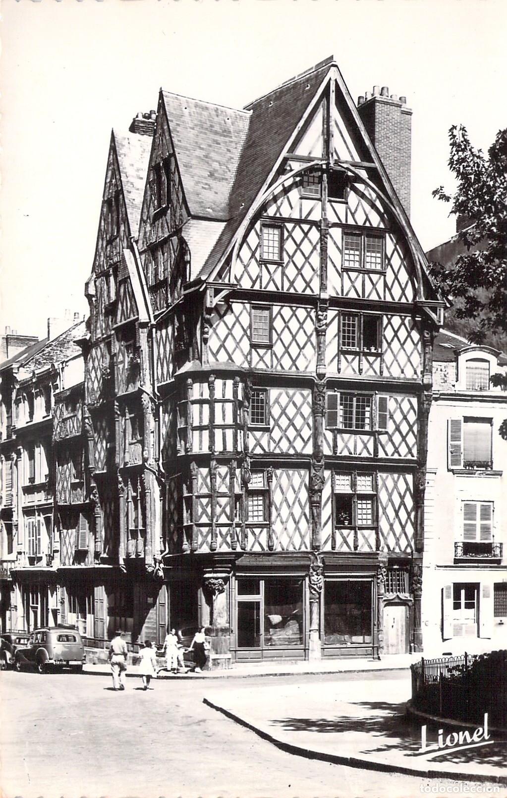 Postales: Postal Maison d'Adam en Angers Francia Casa de Ad&aacute;n
