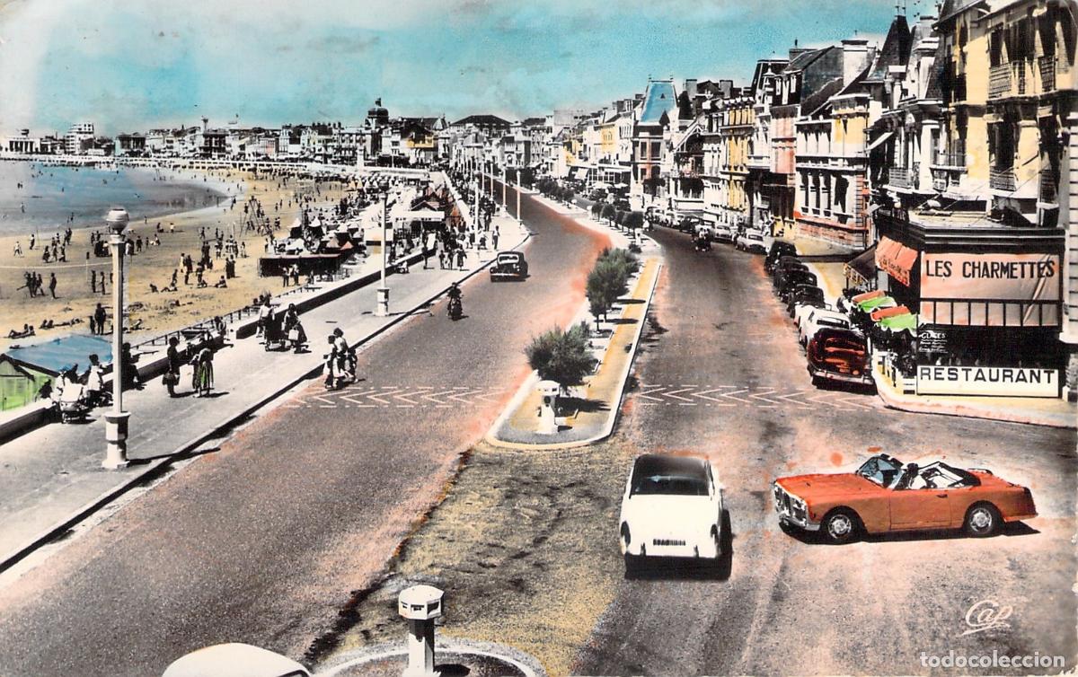 Postales: Postal del Paseo Mar&iacute;timo y la Playa de Les Sables d'Olonne
