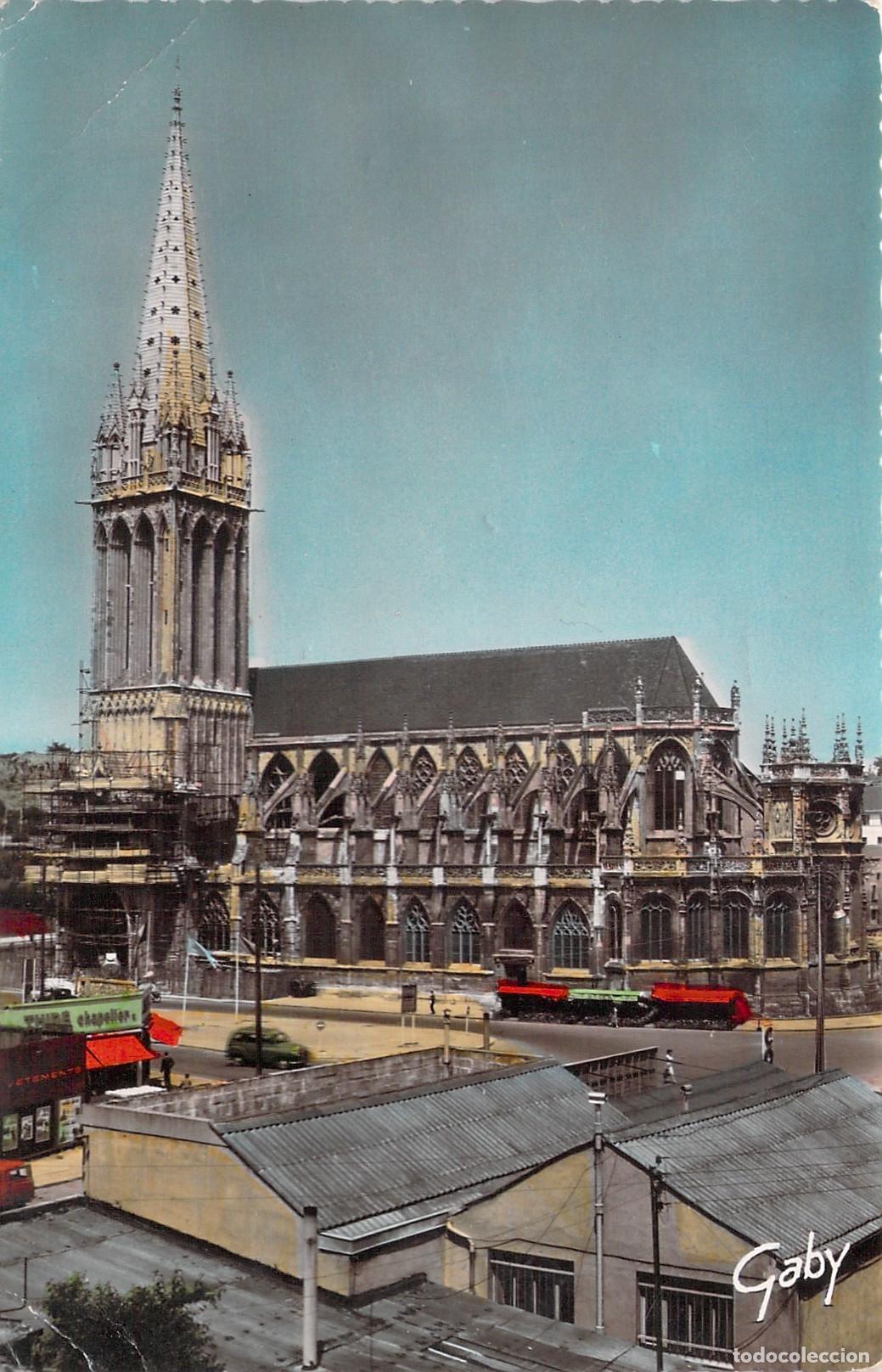 Postales: Postal de la Catedral de Saint-Pierre en Caen, Normand&iacute;a
