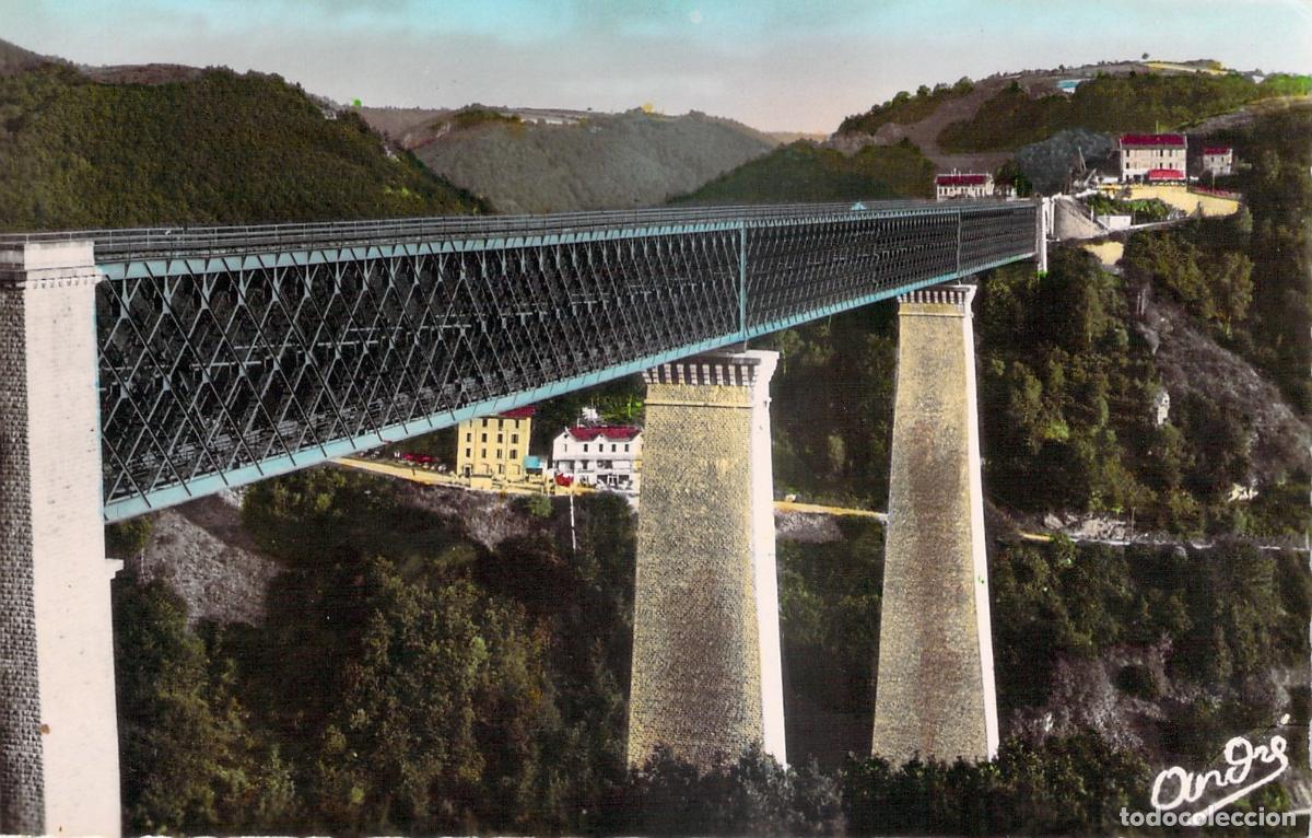 Postales: Postal del Viaducto de Fades y Vista de la Estaci&oacute;n, Auvernia