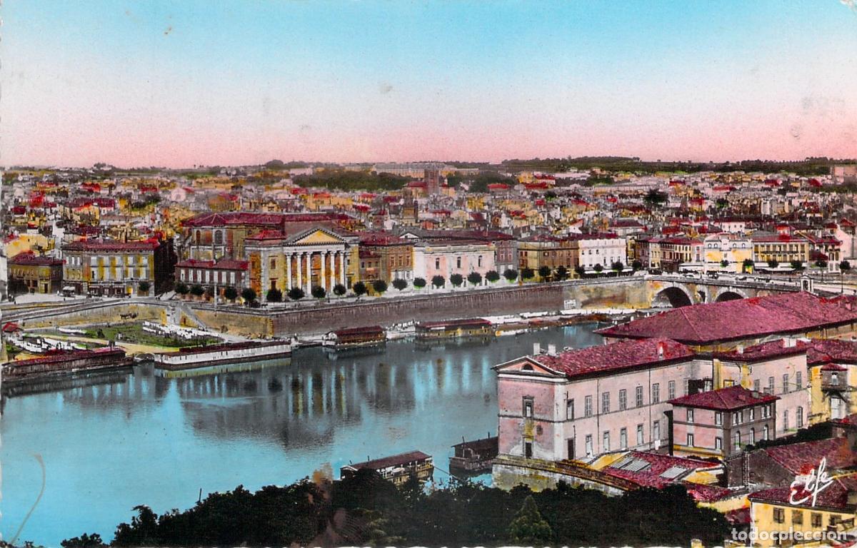 Postales: Postal Toulouse Bas&iacute;lica de la Daurade y Muelles del Garona