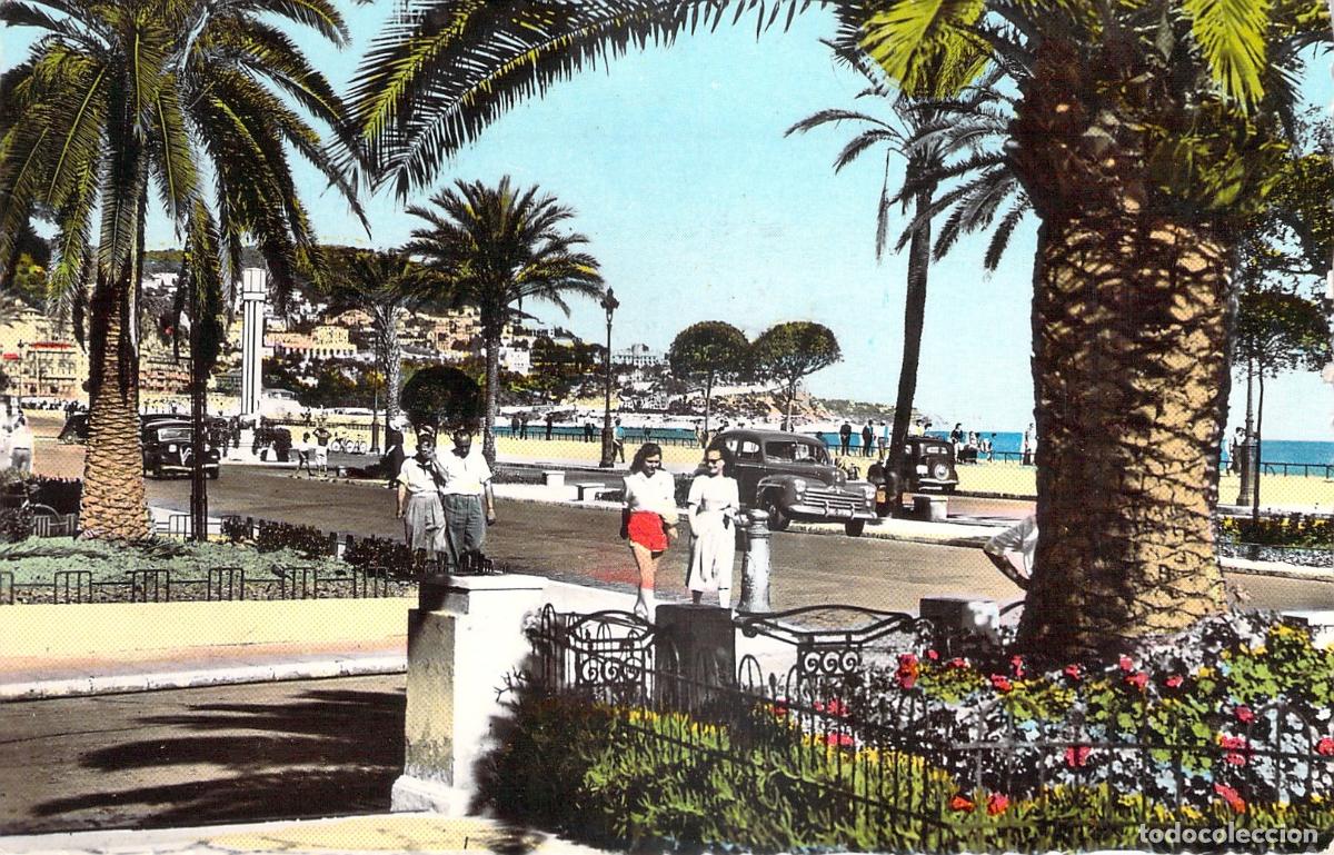 Postales: Postal de Niza, Un Rinc&oacute;n del Paseo, Costa Azul, Francia