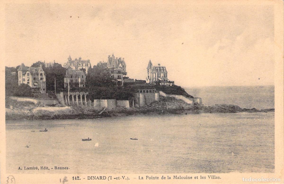 Postales: Postal Dinard La Pointe de la Malouine y las Villas Francia