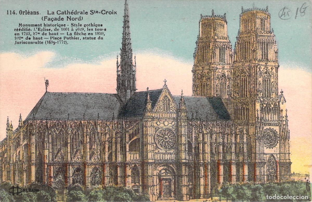 Postales: Tarjeta Postal de la Catedral de Sainte-Croix en Orl&eacute;ans, Francia