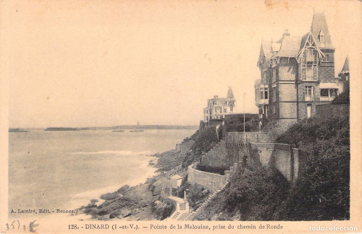 Postales: Postal de Dinard Pointe de la Malouine Camino de Ronda Breta&ntilde;a