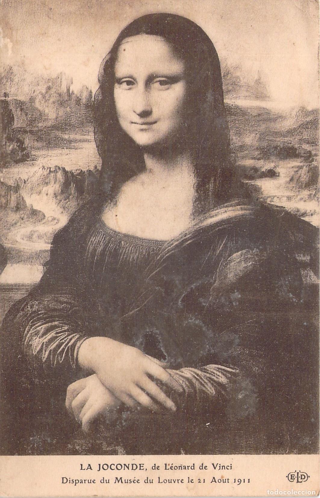 Postales: Postal de La Gioconda Mona Lisa de Leonardo da Vinci