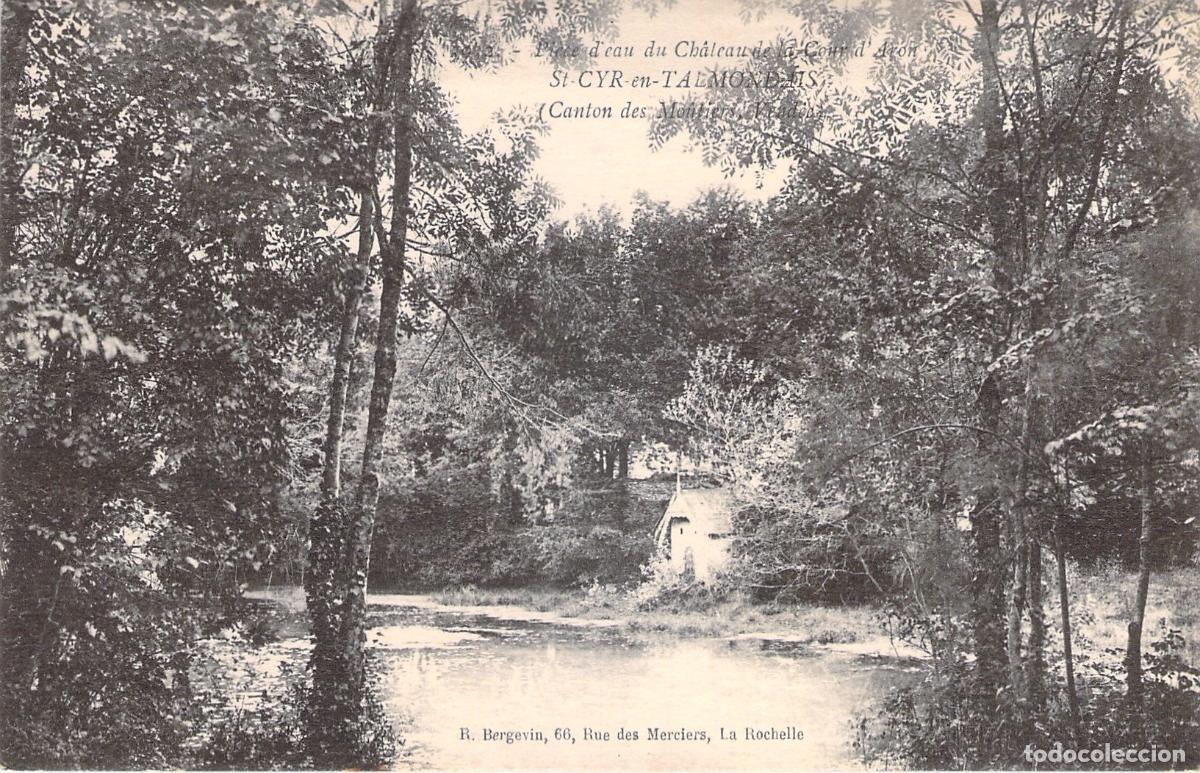Postales: Postal Saint-Cyr-en-Talmondais Estanque Castillo de la Cour d'Aron