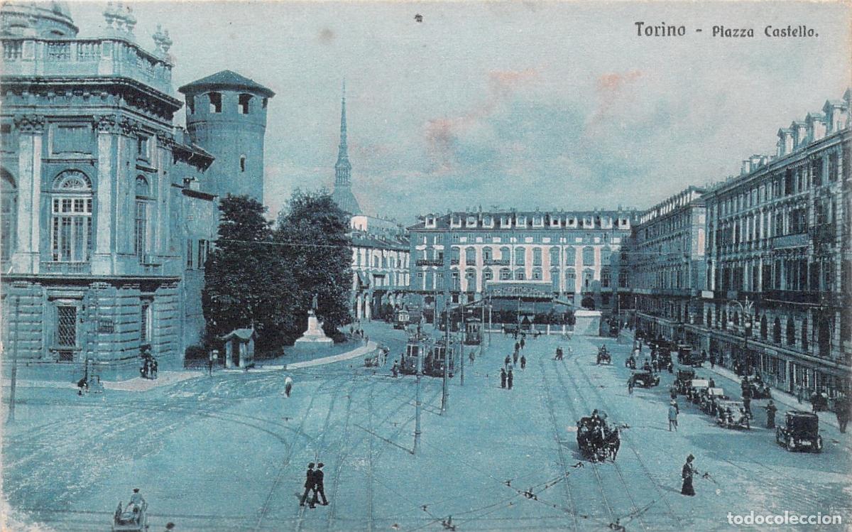 Postkarten: Postal Tur&iacute;n Piazza Castello Italia Plaza Hist&oacute;rica