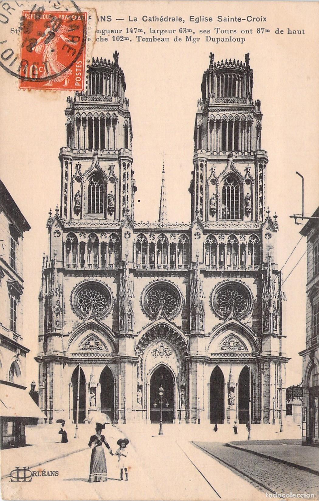 Postkarten: Postal de la Catedral de Sainte-Croix en Orl&eacute;ans