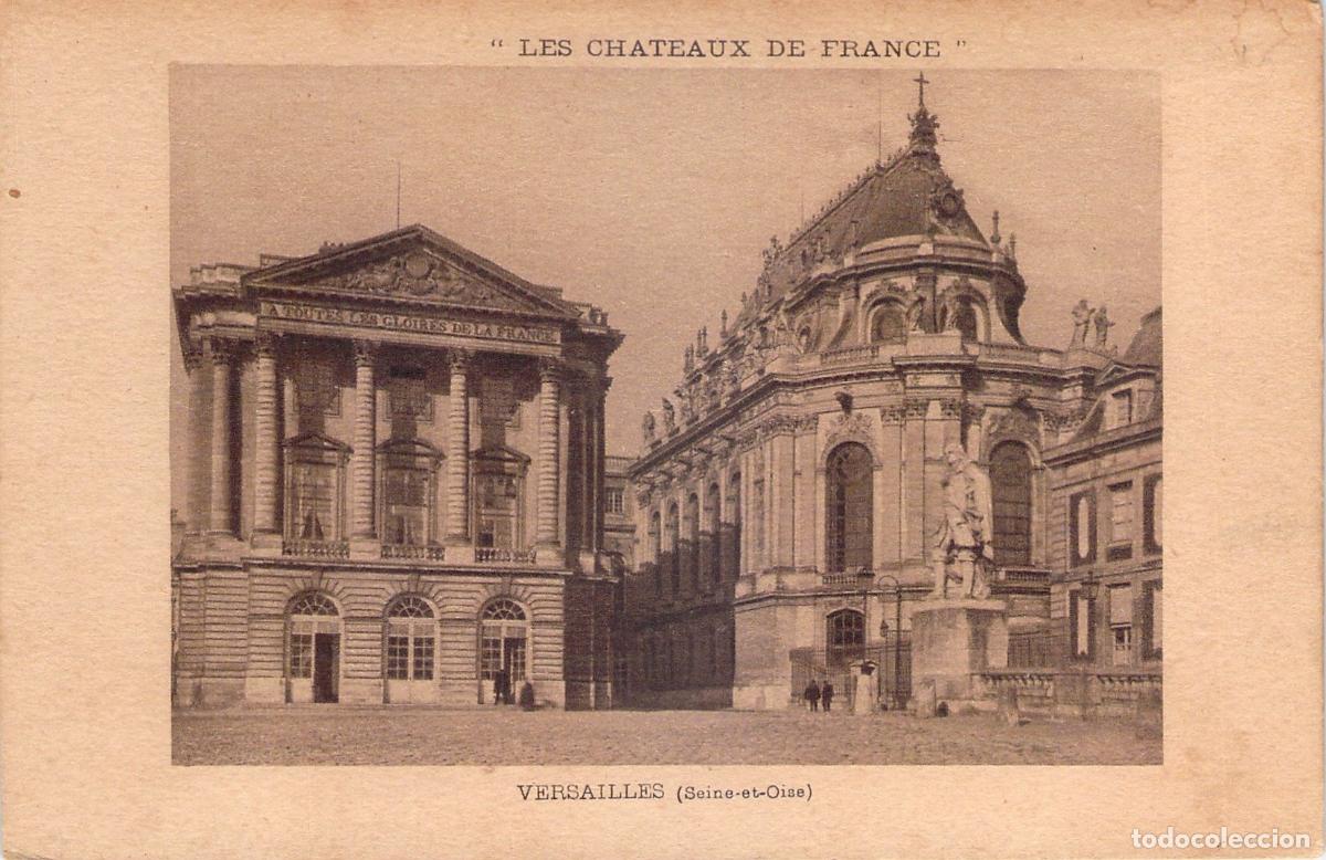 Postkarten: Postal de Versalles Capilla Real y Ala Gabriel Francia