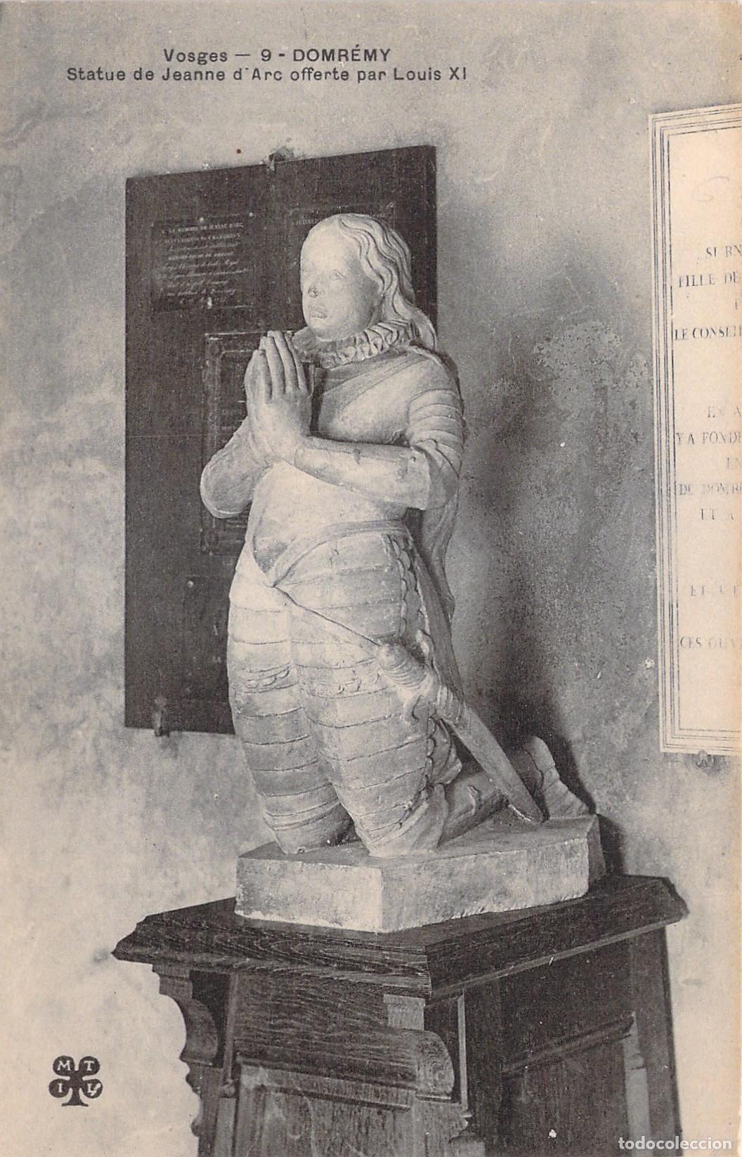 Postcards: Postal Estatua de Juana de Arco de Domr&eacute;my Vosges Francia