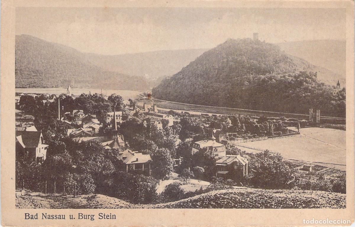 Postcards: Postal de Bad Nassau y el Castillo Burg Stein en Alemania