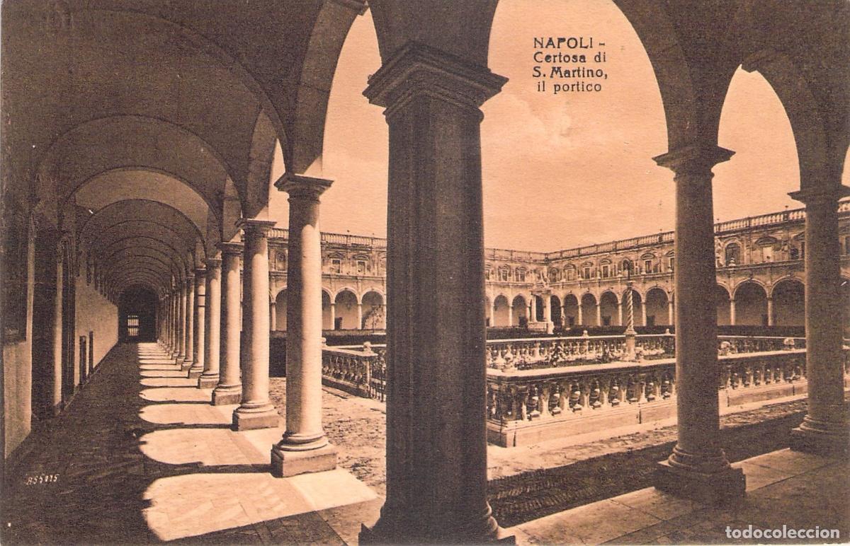 Postcards: Postal de N&aacute;poles, Certosa di San Martino - El P&oacute;rtico, Italia