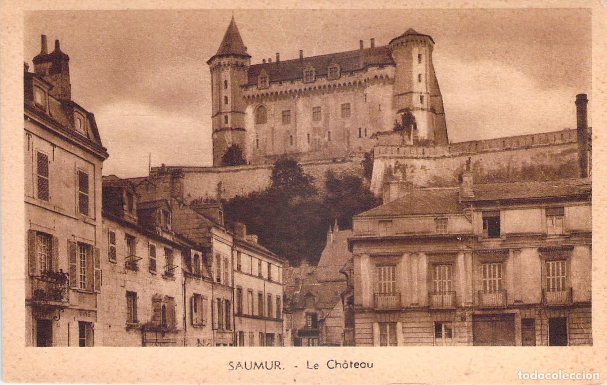 Postcards: Postal del Castillo de Saumur en Francia