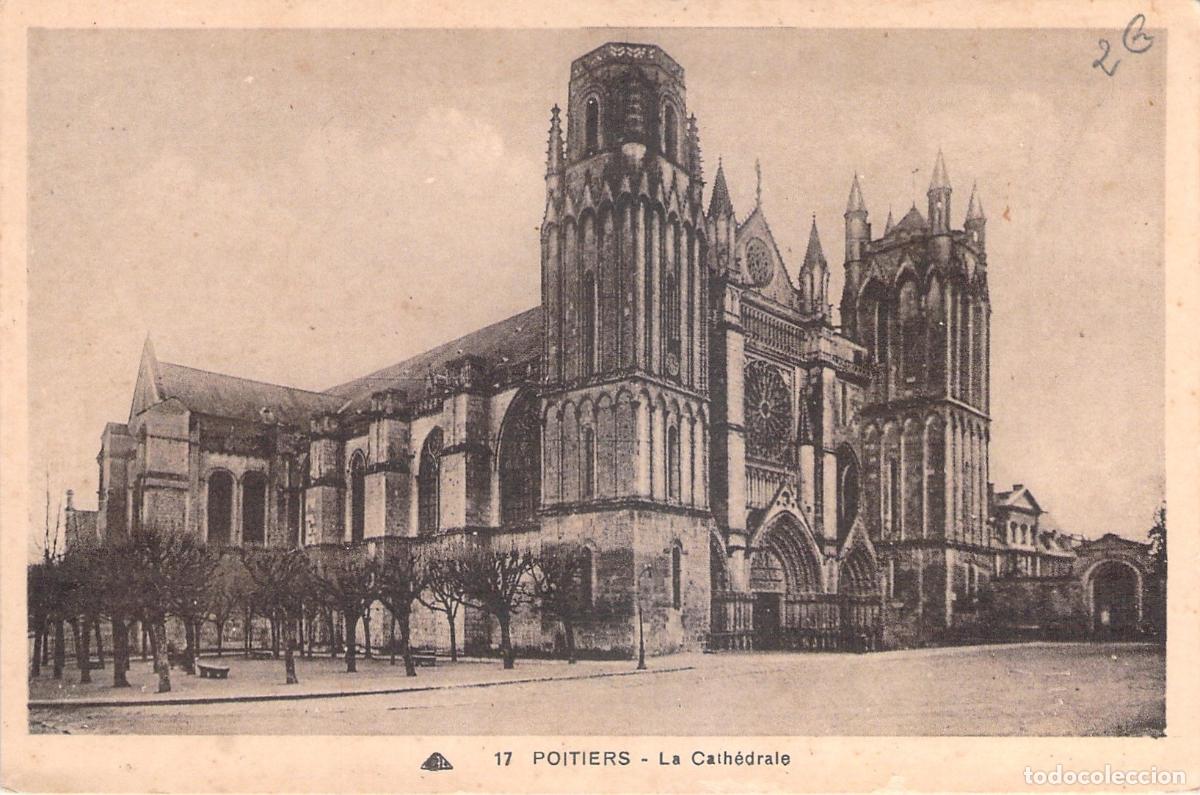 Postcards: Postal de la Catedral de Poitiers, Francia