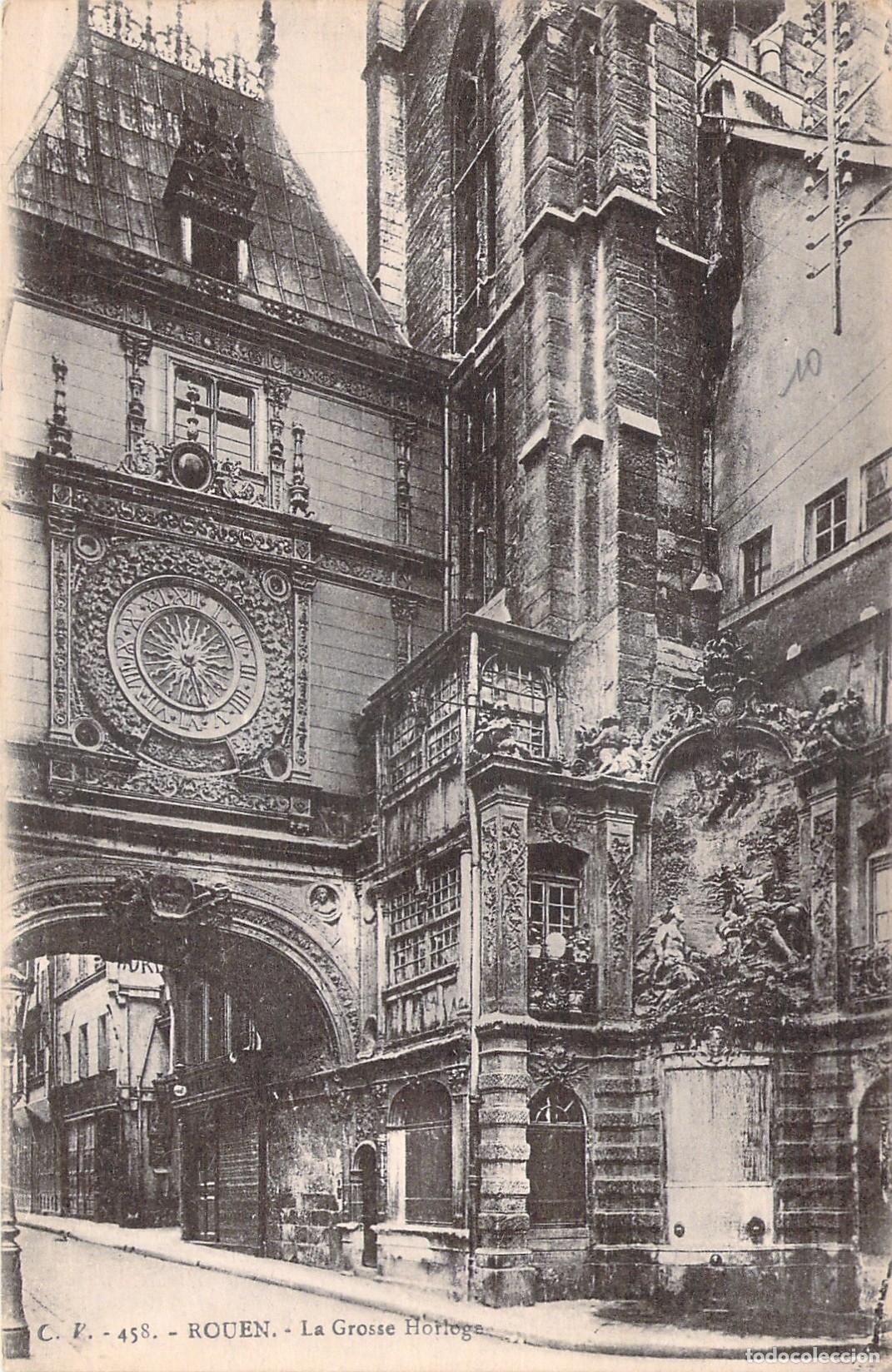 Cartes Postales: Postal de Rouen: Monumento La Grosse Horloge, Francia