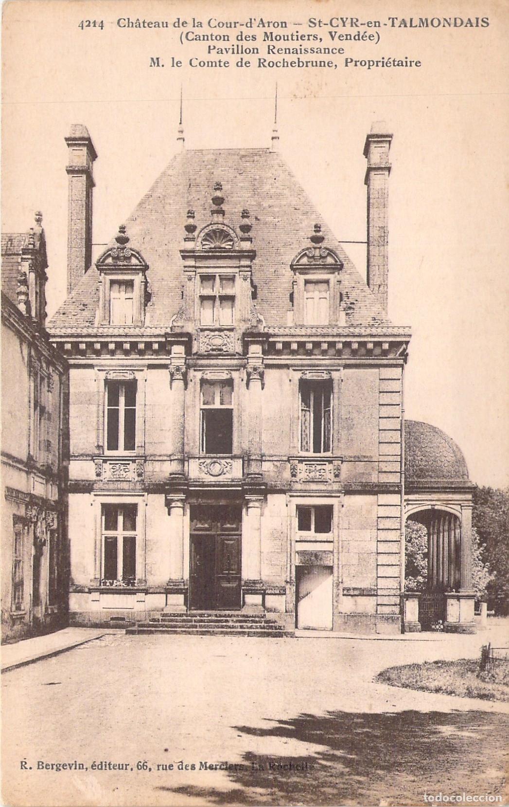 Cartes Postales: Postal del Pabell&oacute;n del Renacimiento, Castillo de la Cour-d'Aron, Francia