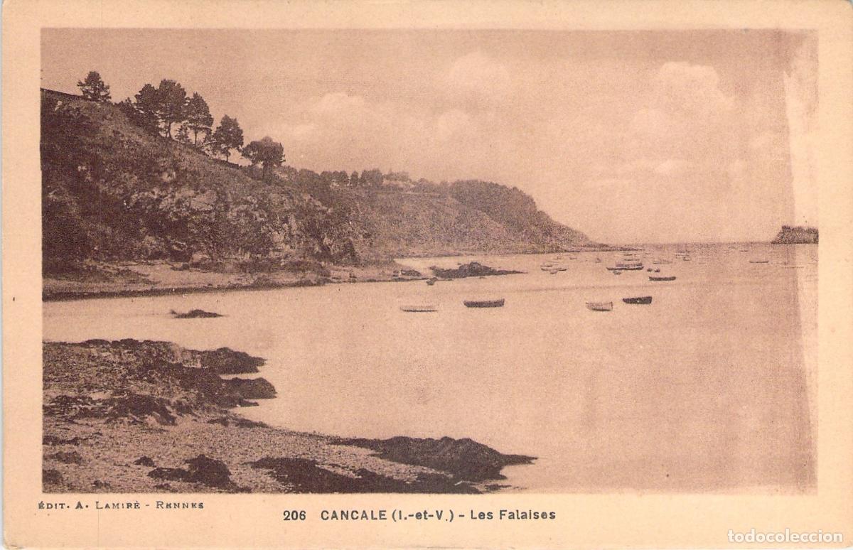 Postales: Postal de Cancale - Los Acantilados y la Costa, Francia