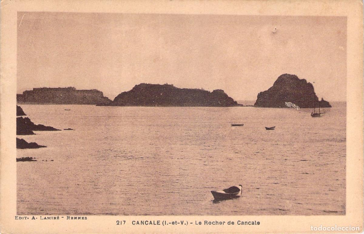 Postales: Postal de Le Rocher de Cancale en Breta&ntilde;a, Francia