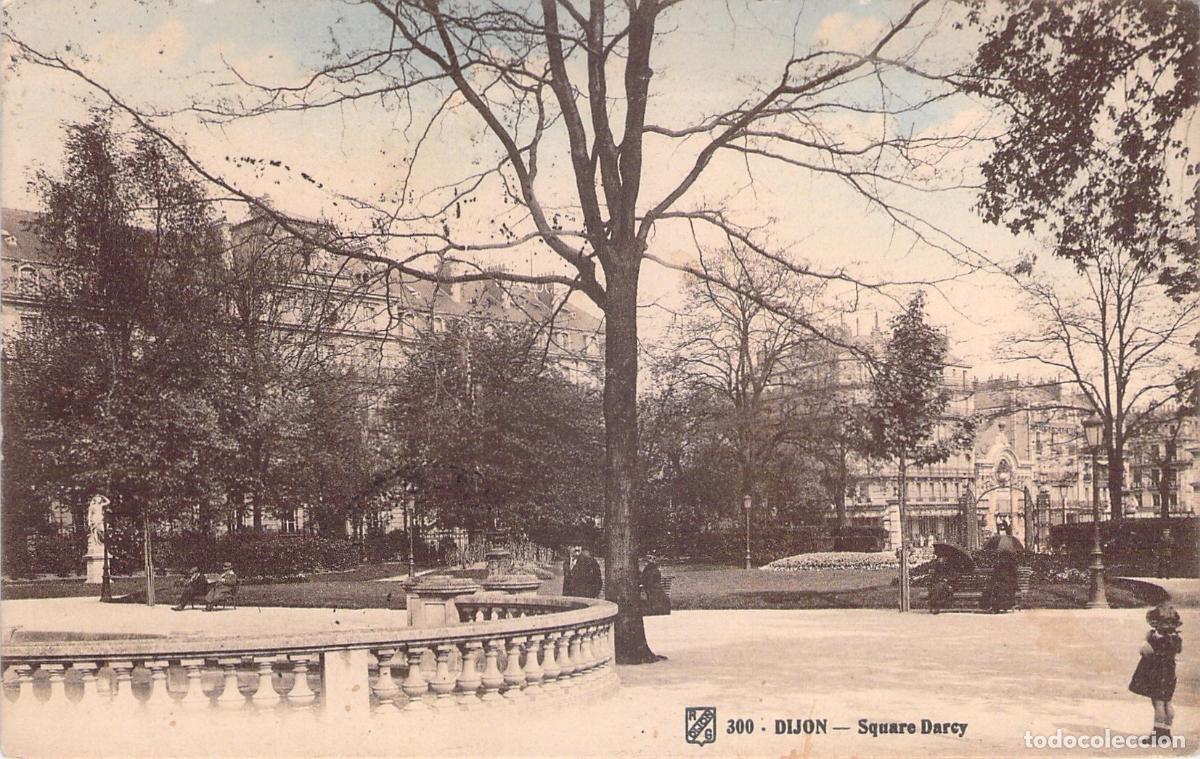 Postales: Postal de Dijon - Square Darcy, Parque Hist&oacute;rico de Francia