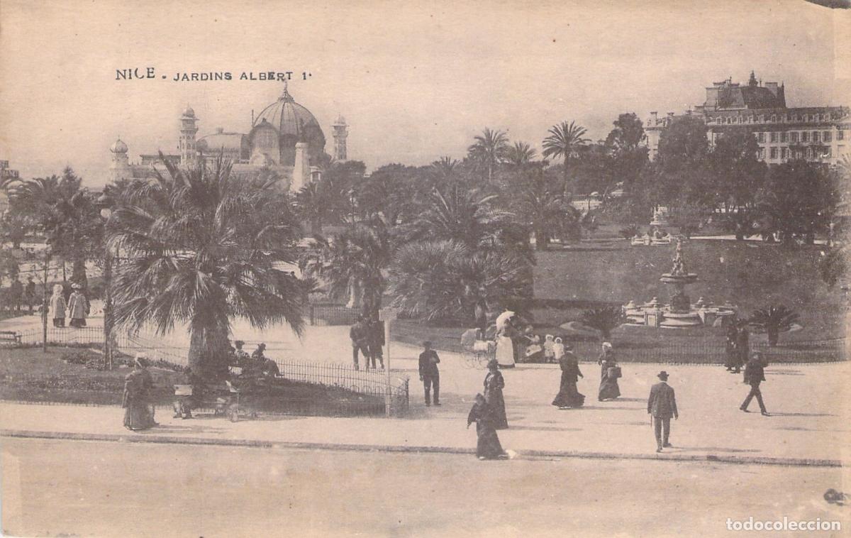 Postales: Postal de los Jardines Albert 1er en Niza Francia