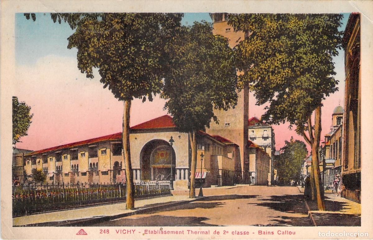 Postcards: Postal de Vichy Bains Callou Establecimiento Termal Francia