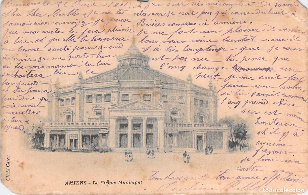 Postcards: Postal del Circo Municipal de Amiens, Francia