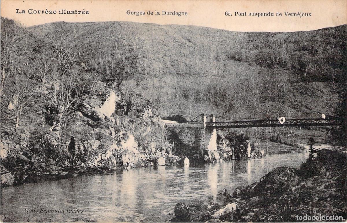 Postcards: Postal Puente Colgante de Vern&eacute;joux Gorges de la Dordogne