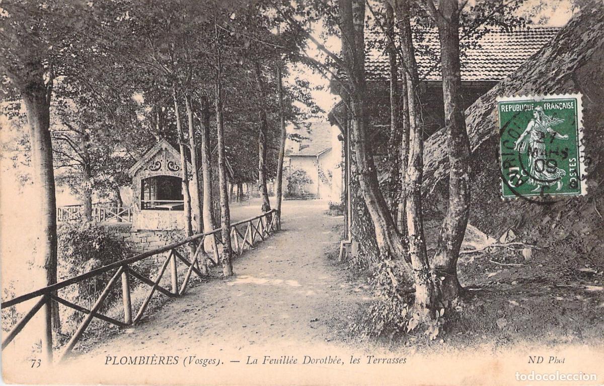Postcards: Postal de Plombi&egrave;res Vosges La Feuill&eacute;e Doroth&eacute;e y las Terrazas