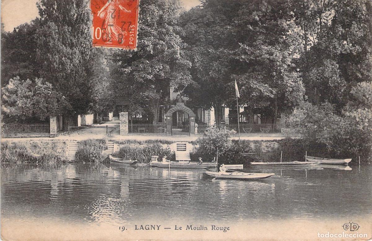 Postkarten: Postal de Lagny-sur-Marne - Le Moulin Rouge, Francia