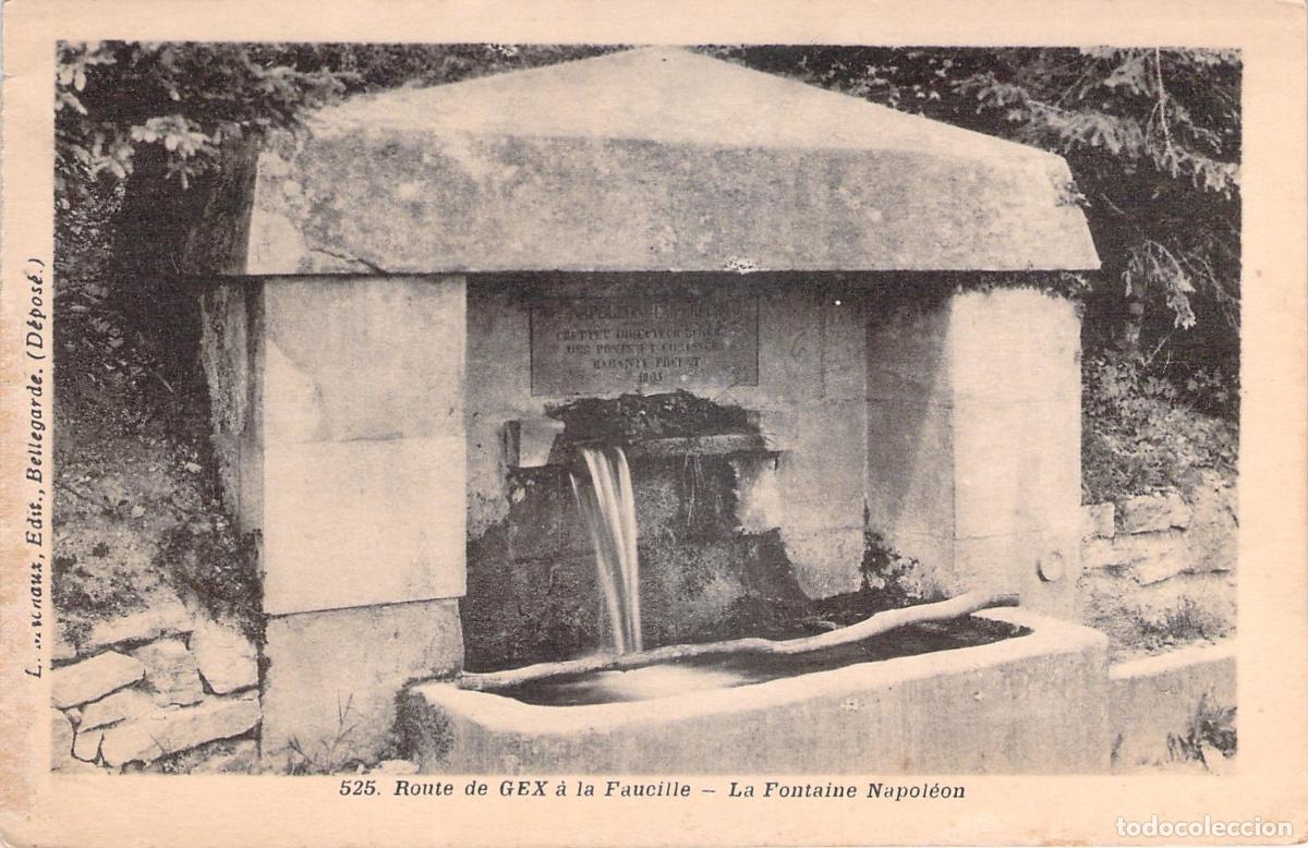 Postales: Postal de la Fuente Napole&oacute;n en la Ruta de Gex a la Faucille