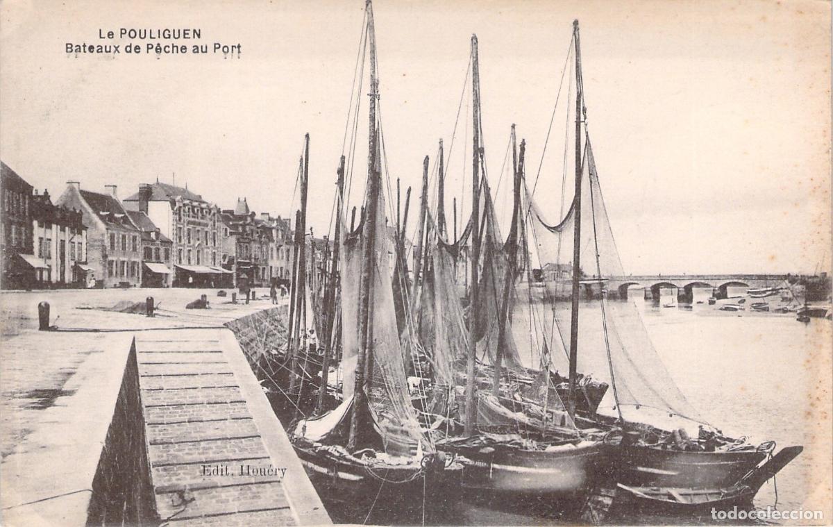 Postales: Tarjeta Postal de Le Pouliguen: Barcos de Pesca en el Puerto