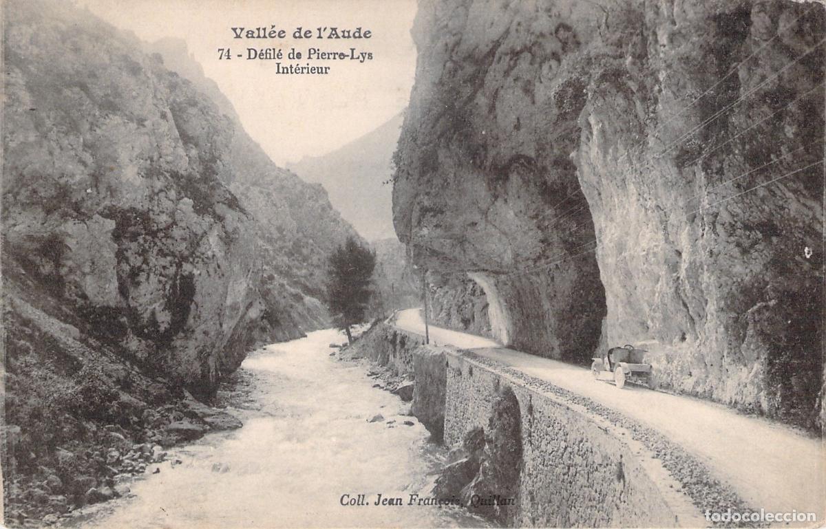 Postales: Postal Vall&eacute;e de l'Aude D&eacute;fil&eacute; de Pierre-Lys Garganta R&iacute;o Francia