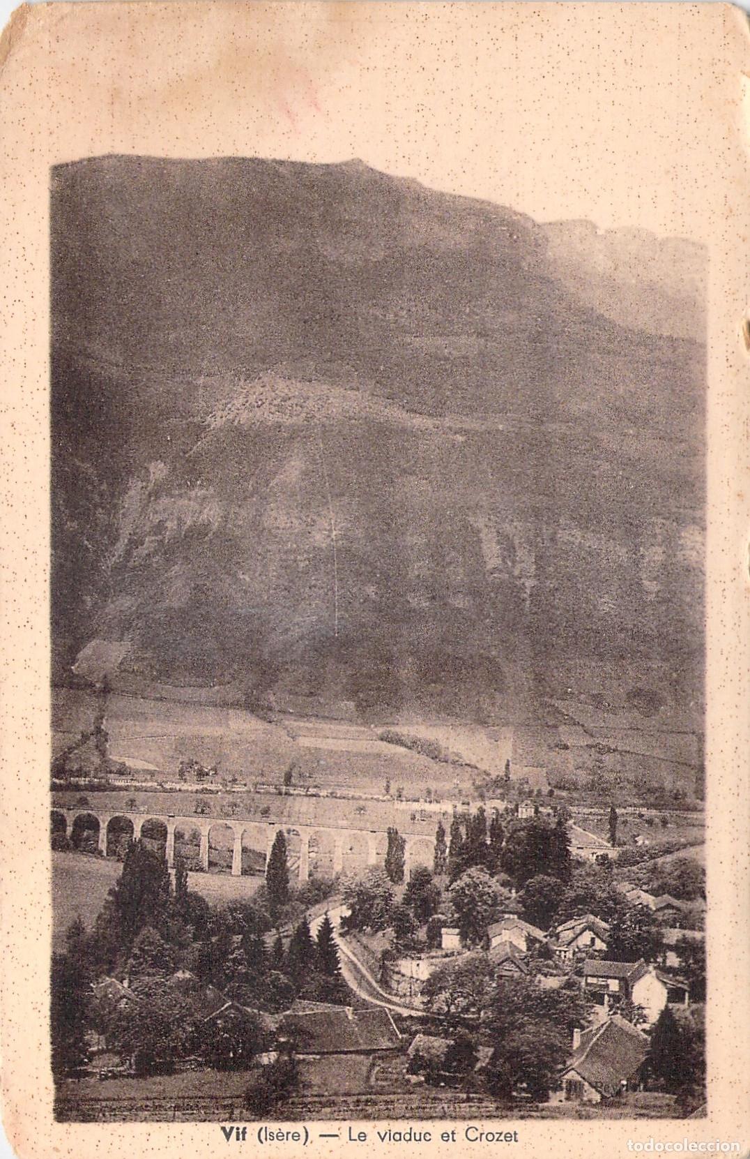 Cartoline: Postal de Vif, Is&egrave;re: El Viaducto y Crozet, Francia