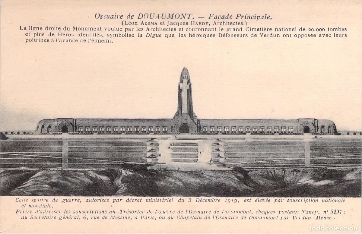 Cartoline: Tarjeta Postal del Osario de Douaumont Fachada Principal