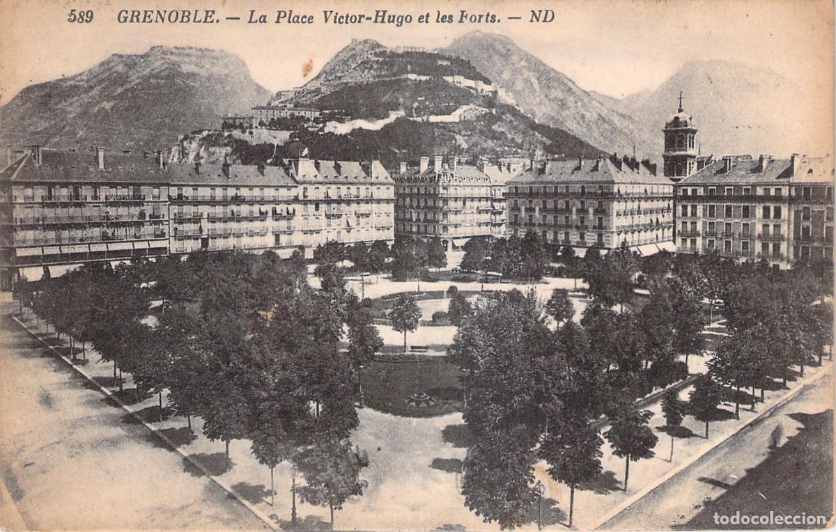 Cartoline: Postal de Grenoble con la Plaza Victor-Hugo y los Fuertes