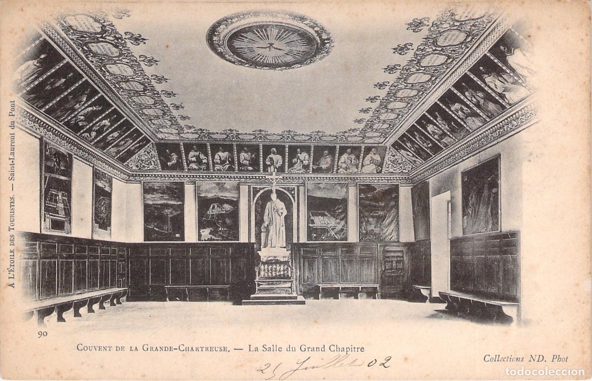 Cartoline: Tarjeta Postal de la Sala del Gran Cap&iacute;tulo, Convento de Grande-Chartreuse