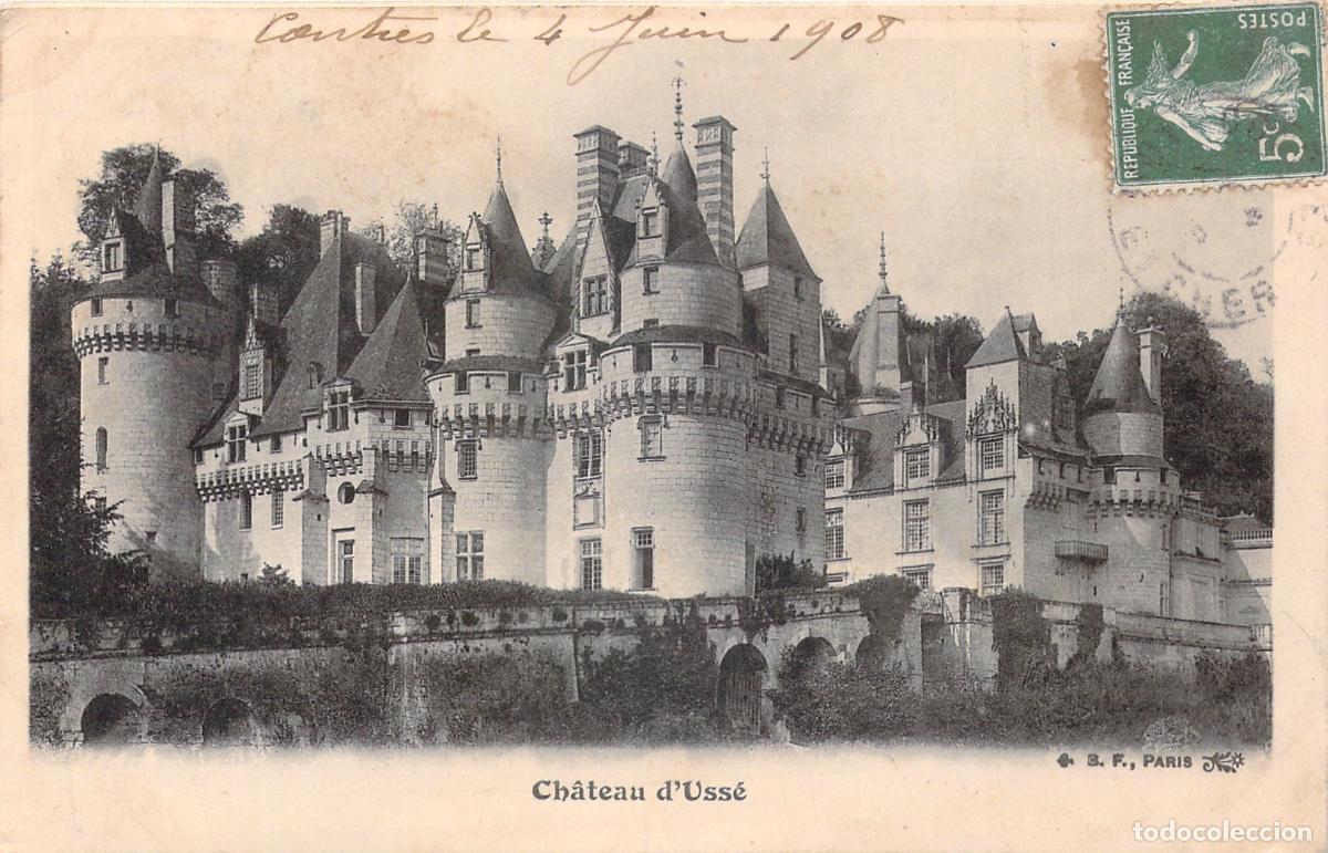 Cartoline: Tarjeta Postal del Castillo de Uss&eacute;, Francia