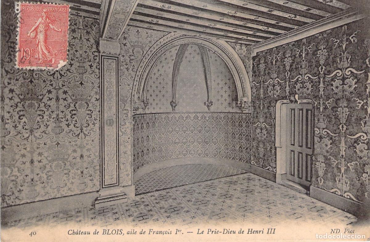 Cartoline: Postal Antigua del Castillo de Blois, Prie-Dieu de Henri III