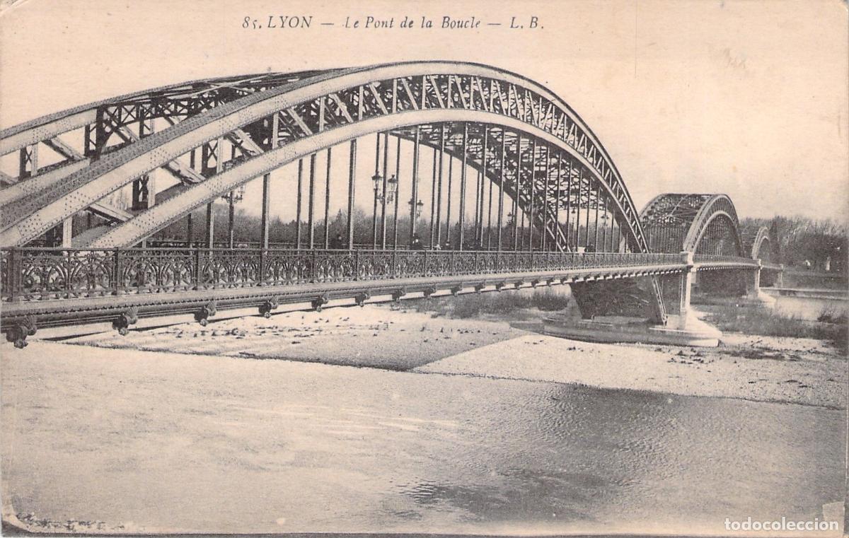 Postales: Tarjeta Postal del Puente de la Boucle en Lyon